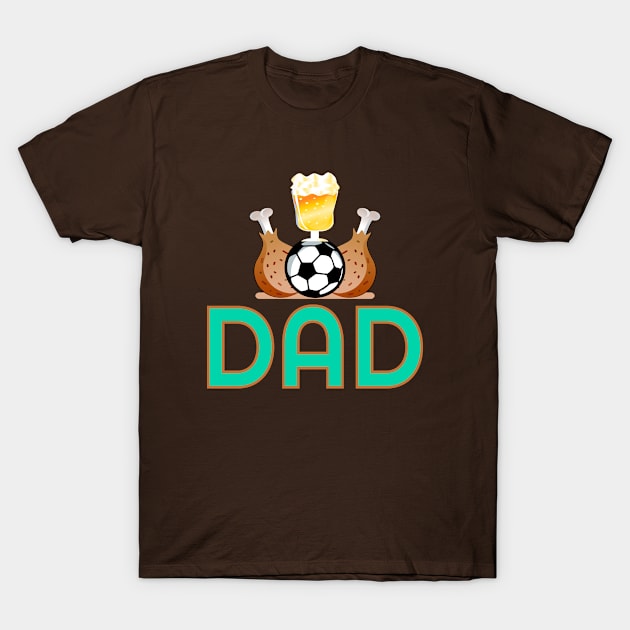 Roasted Chicken Dad T-Shirt by MINIMALARTSTORY